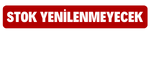 STOK YENİLENMEYECEK