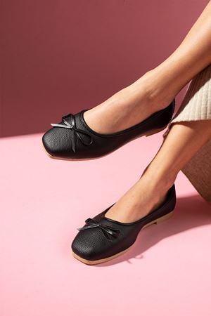 Gatto Siyah Naturel Mini Fiyonklu Babet 