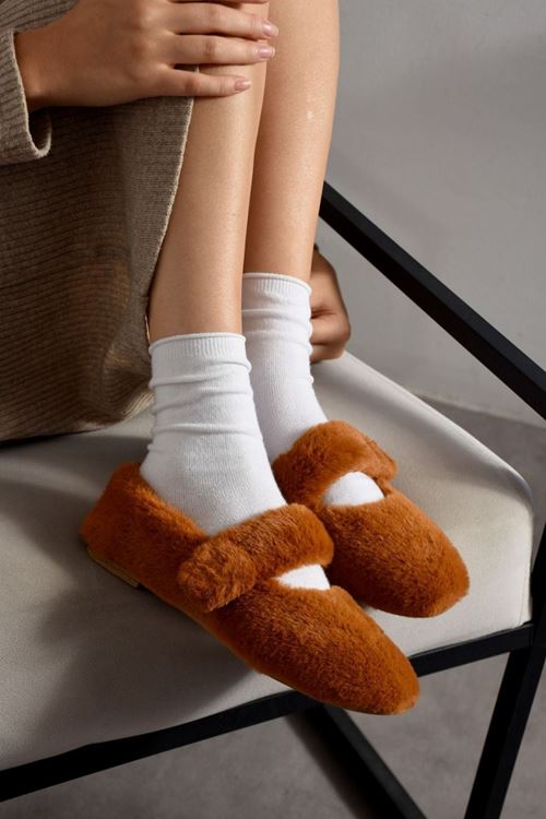 Yumina Taba Bantlı Peluş Ev Babeti