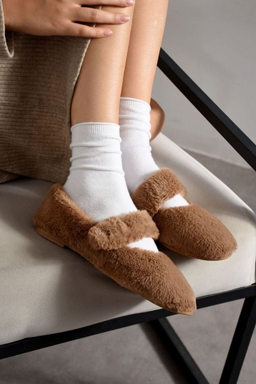 Yumina Vizon Bantlı Peluş Ev Babeti