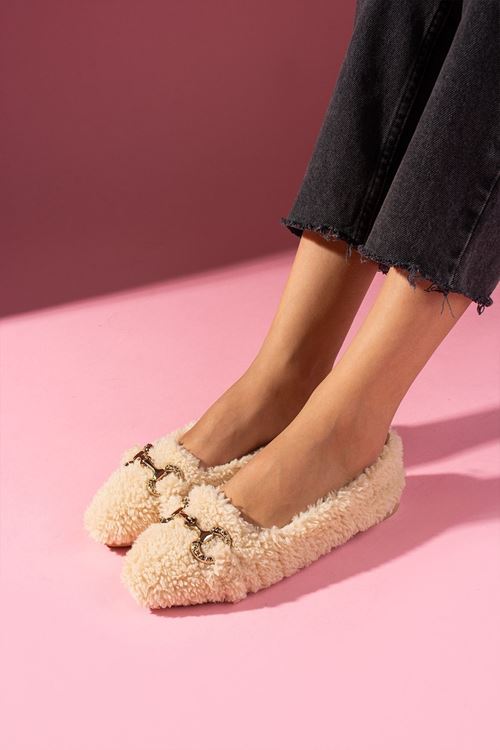 Sora Bej Havlu Dokulu Gold  Aksesuarlı Ev Babeti