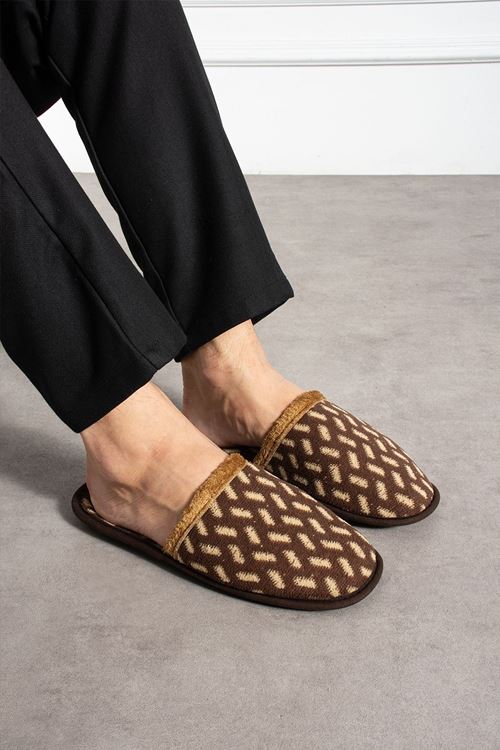 Florida Taba Erkek Kaktüs Desenli  Ev Terliği 