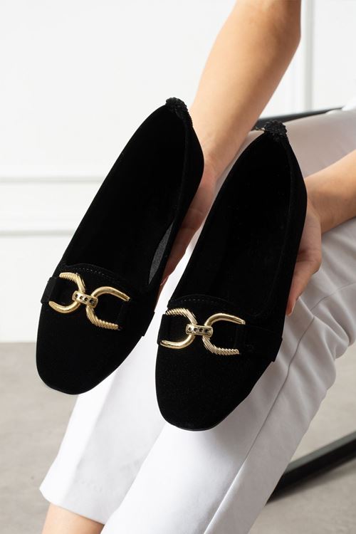 Belza Siyah Gold Tokalı Kadife Dokulu Elegant Nişan Çeyiz Bohça Misafir Ev Babeti