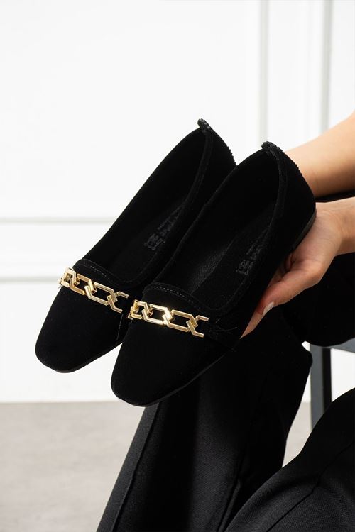 Runa Siyah Gold Tokalı Kadife Dokulu Elegant Nişan Çeyiz Bohça Misafir Ev Babeti