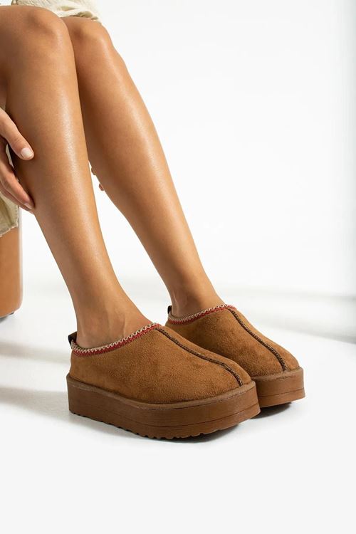 Vicente Taba Yüksek Taban Kürklü Süet Kısa Kadın Bot