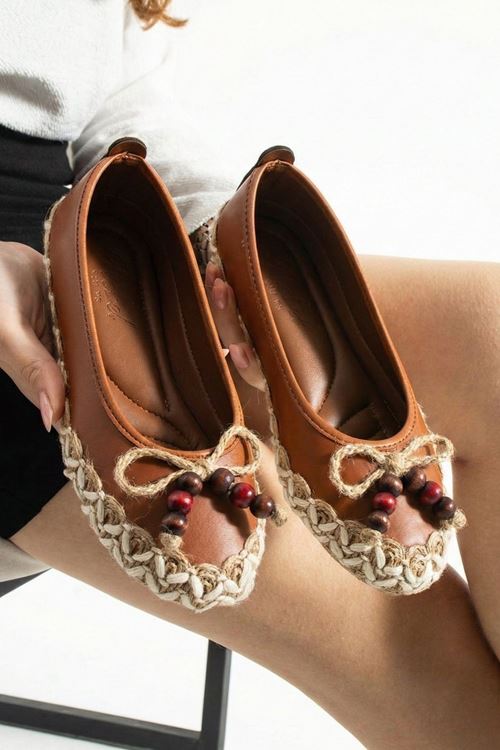 Caldera Taba Cilt Hasır Sarma Thermo Tabanlı Premium Babet