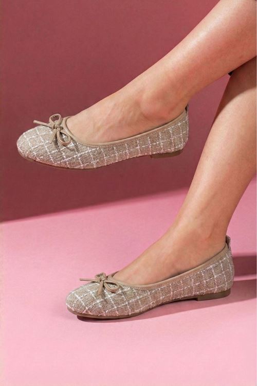 Lavinia Vizon Simli Kumaş Mini Fiyonklu Babet