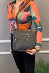 Bobbi Gri Kanvas Çapraz Çanta 