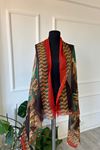Shawl Desenli İnce Atkı & Şal 