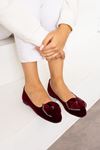 Bafi Bordo Kenarı Taş Şerit Fiyonklu Elegant Ev Babeti 
