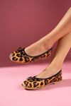 Gatto Leopar Desenli Mini Fiyonklu Babet 