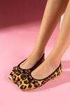 Gatto Leopar Desenli Mini Fiyonklu Babet 
